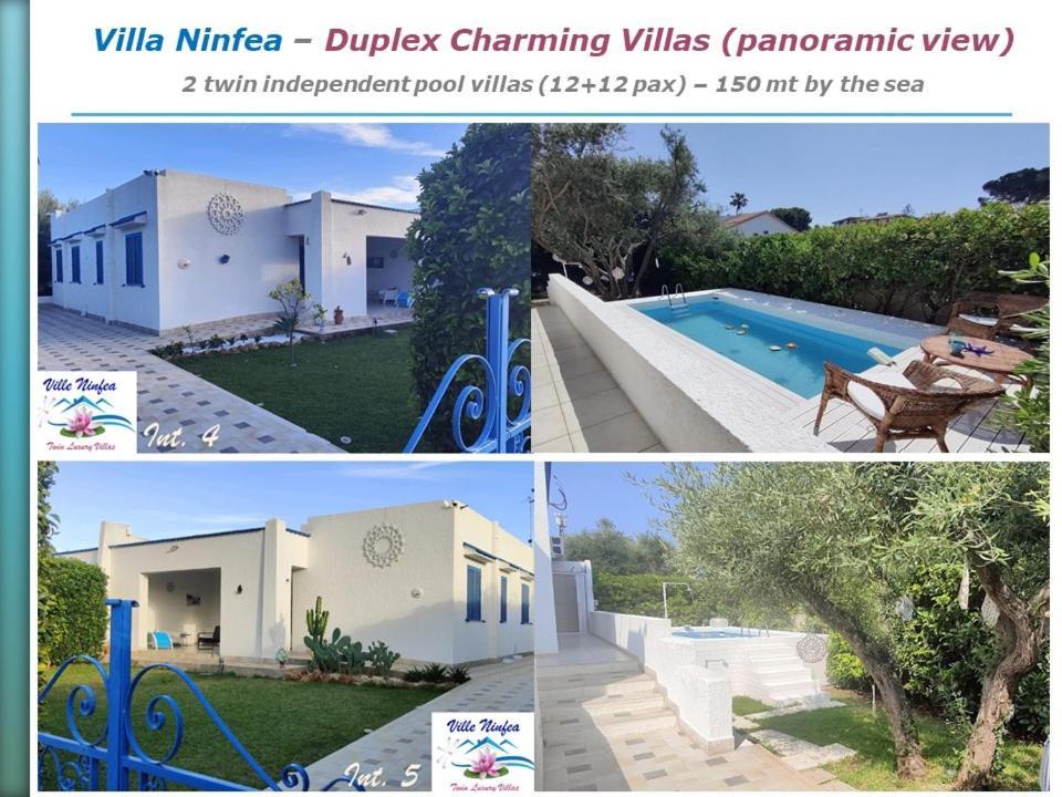 Pool Seaside Relais - Ville Ninfea, Marea, Rosa E Cassiopea Fontane Bianche Luaran gambar