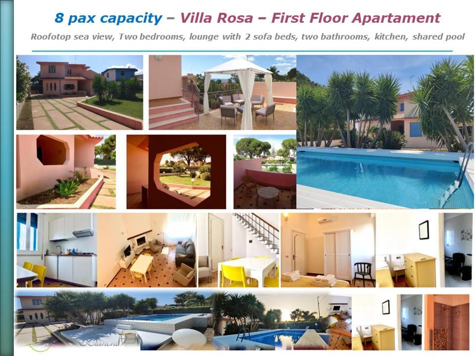 Pool Seaside Relais - Ville Ninfea, Marea, Rosa E Cassiopea Fontane Bianche Luaran gambar